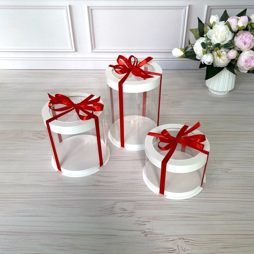 pudełko na tort przezroczyste z okienkiem