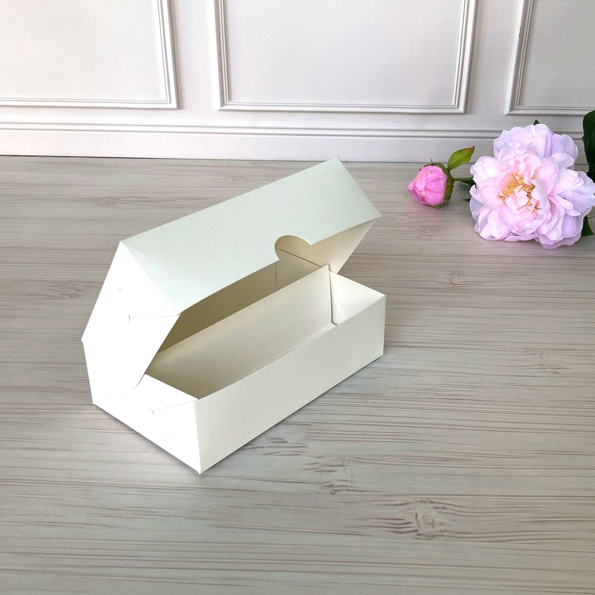 pudełko na makaroniki z okienkiem