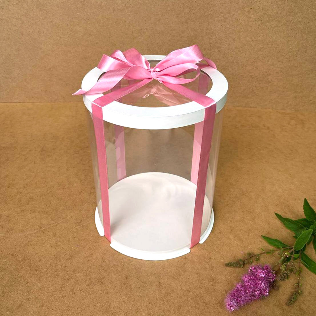 pudełko na tort przezroczyste z okienkiem