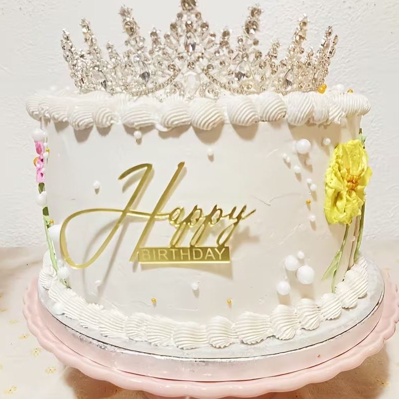 Topper na tort Happy Birthday