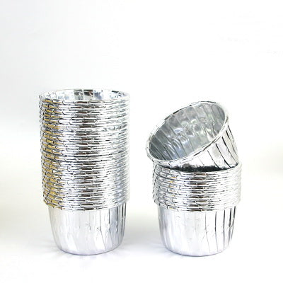 Papilotki do muffin / babeczek – 25 sztuk – Srebrne