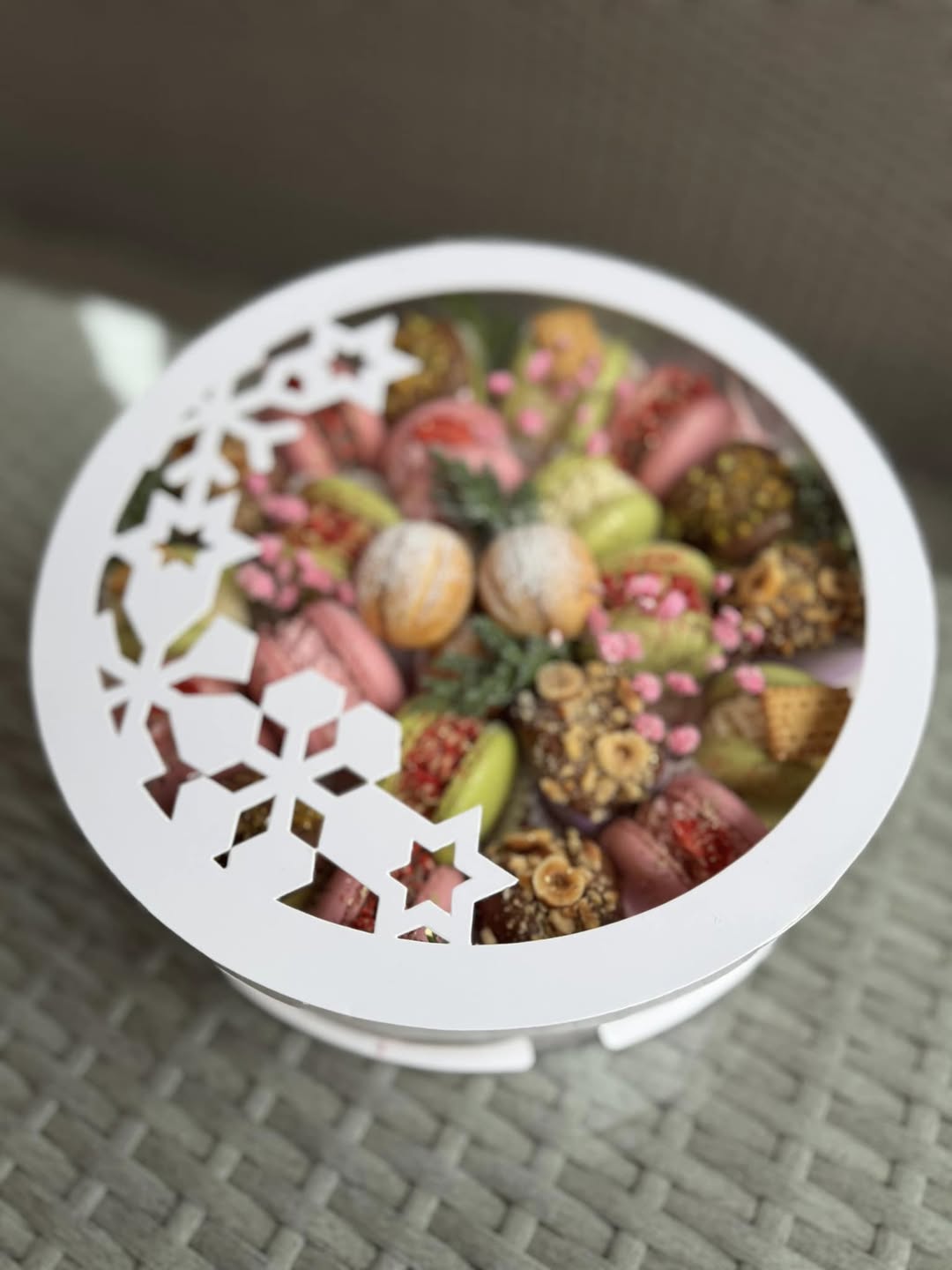 Przezroczyste pudełko na tort