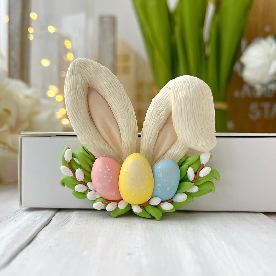 Silikonowa forma Mini uszy króliczka z jajkami