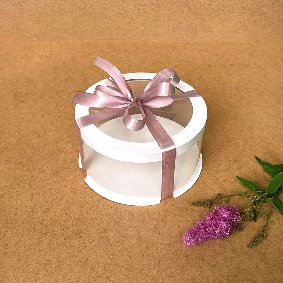 pudełko na ciasto przezroczyste z okienkiem