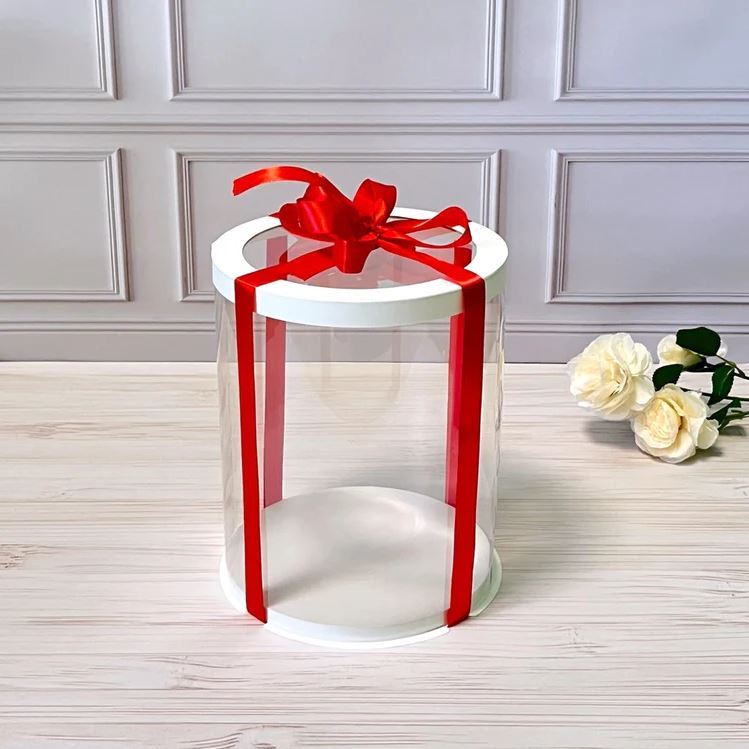 pudełko na tort przezroczyste z okienkiem