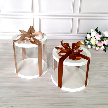 pudełko na tort przezroczyste z okienkiem