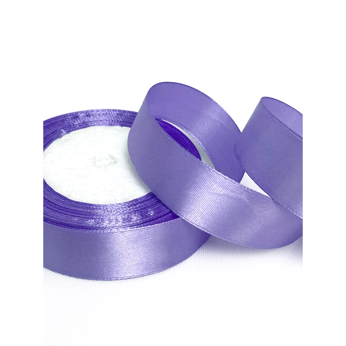 Wstążka satynowa 2 cm Lawenda, rolka 33 m