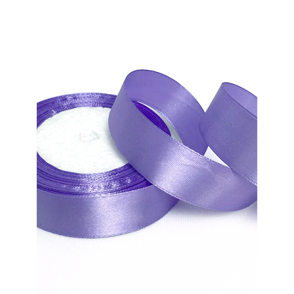 Wstążka satynowa 2 cm Lawenda, rolka 33 m