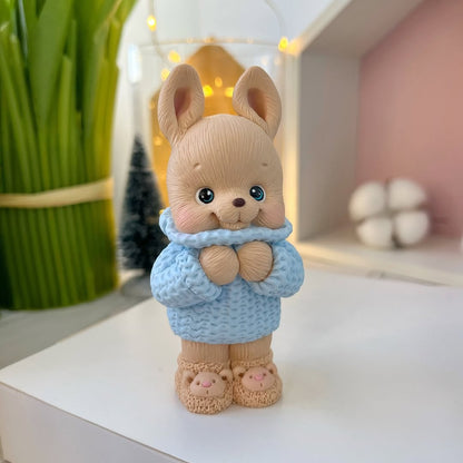 Silikonowa forma Zając w swetrze 3D