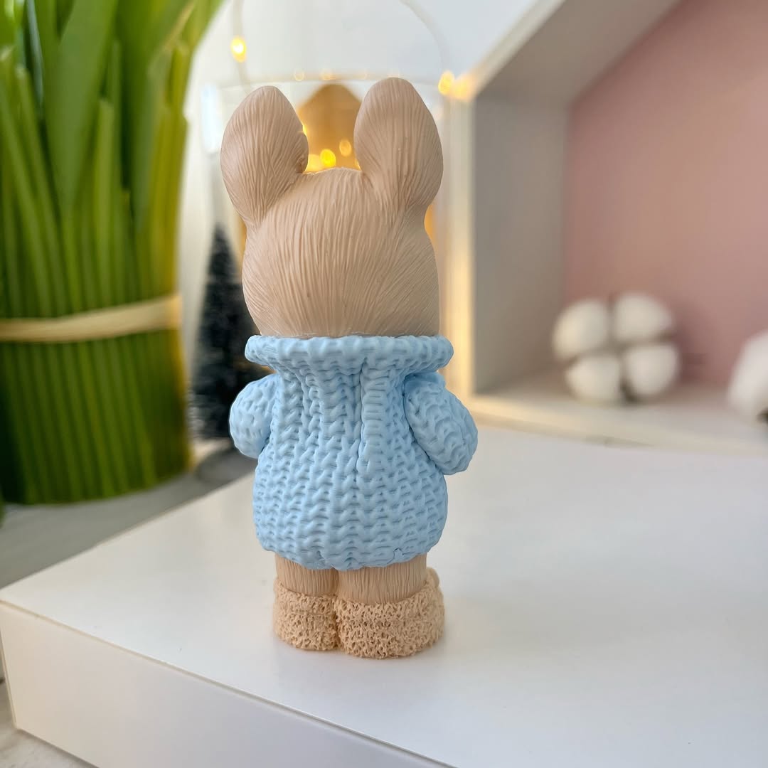 Silikonowa forma Zając w swetrze 3D