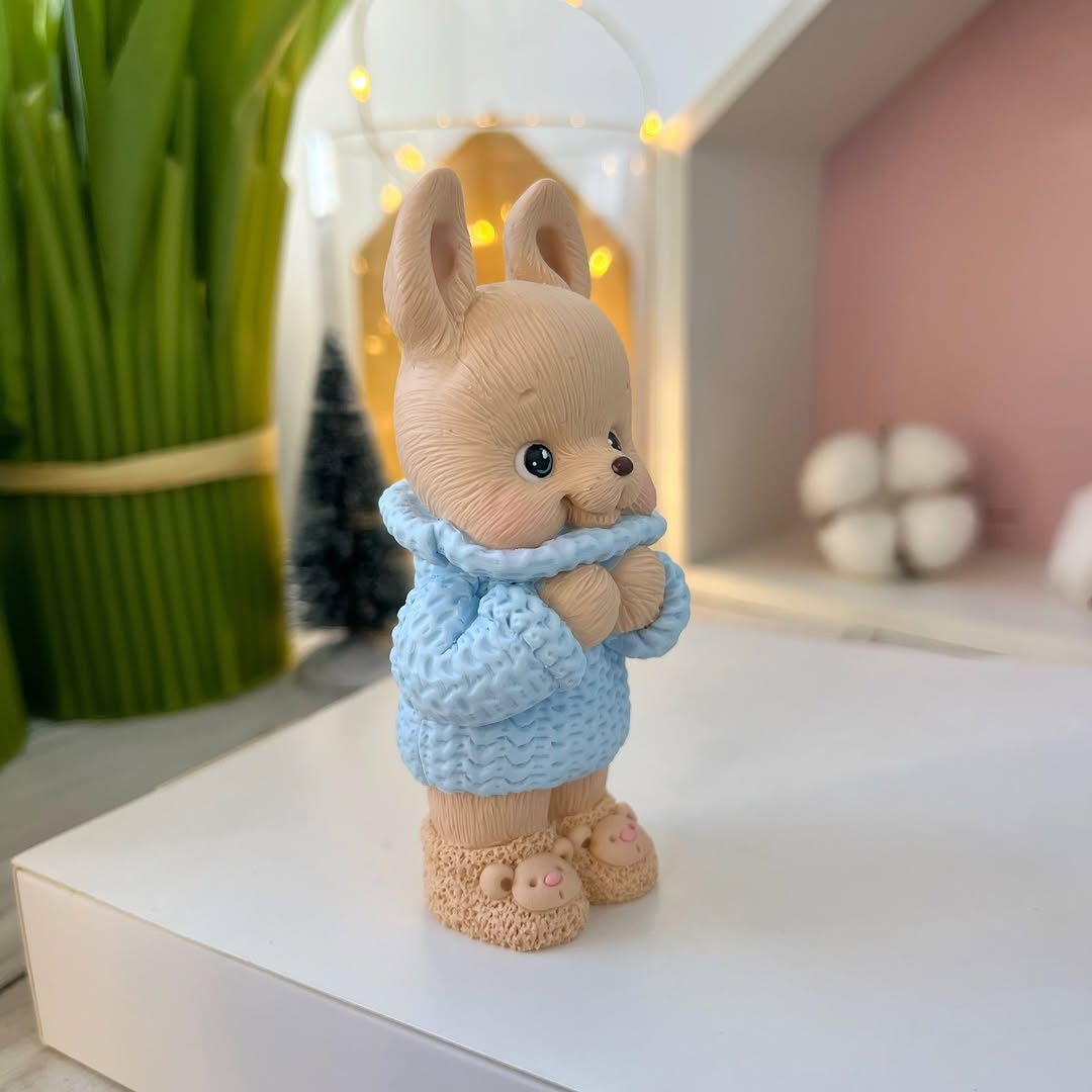 Silikonowa forma Zając w swetrze 3D