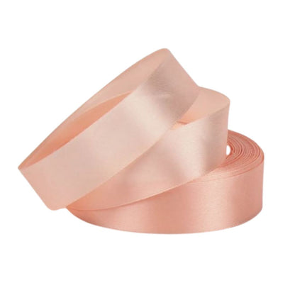 Wstążka satynowa 2 cm kolor Brzoskwiniowy, rolka 33 m