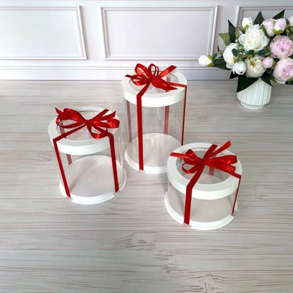 pudełko na tort przezroczyste z okienkiem