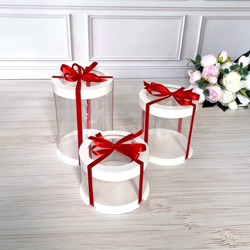 pudełko na tort przezroczyste z okienkiem