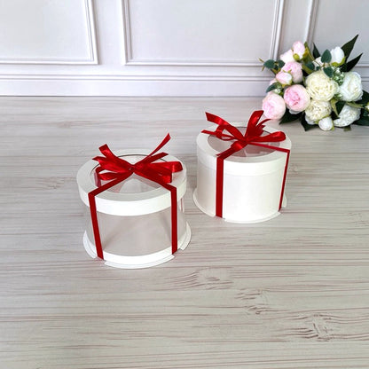 pudełko na tort przezroczyste z okienkiem