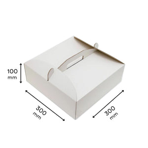 Pudełko na tort karton BIAŁE bez okienka 30×30×10 cm – 5 szt.