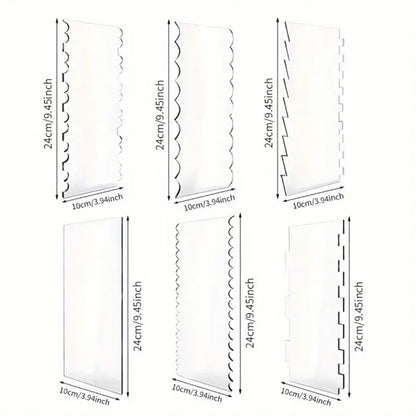 6-pak akrylowy skrobak do ciasta