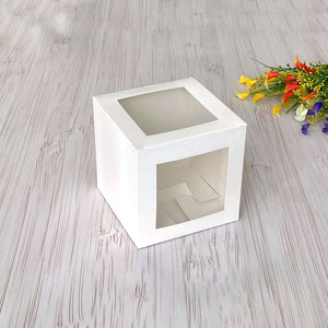 Pudełko z okienkiem 15×15×15 cm na babkę wielkanocną i domek piernikowy, 5 szt.