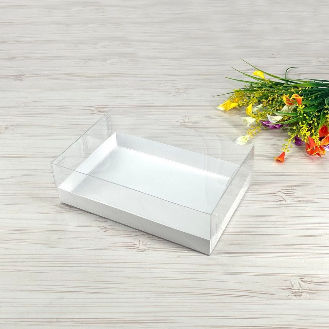 Przezroczyste pudełko na deser 260x170x80 mm/PET