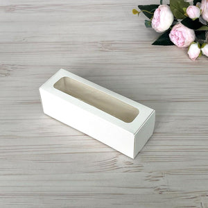 Kartonowe pudełko na makaroniki z okienkiem 17×5,5×5,5 cm – 5 szt.