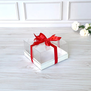 Przezroczyste pudełko na deser 180x180x100 mm/PET