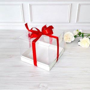 Przezroczyste pudełko na deser 180x180x150 mm/PET