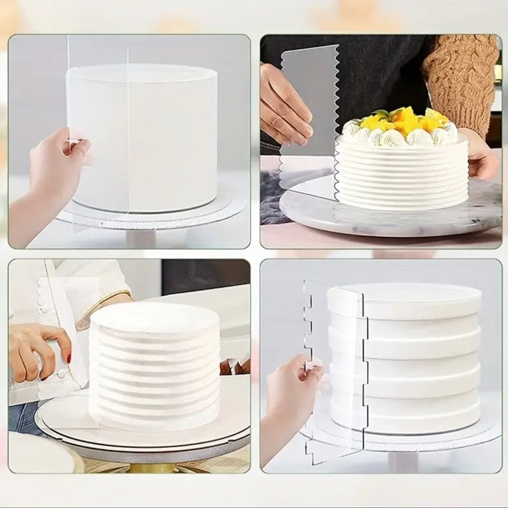 6-pak akrylowy skrobak do ciasta