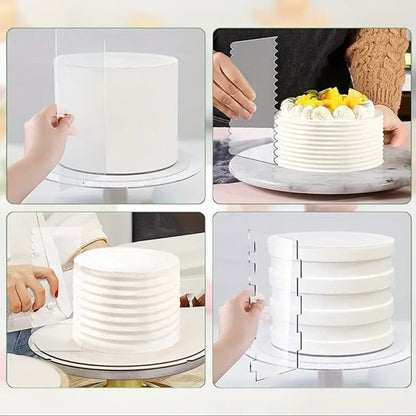 6-pak akrylowy skrobak do ciasta