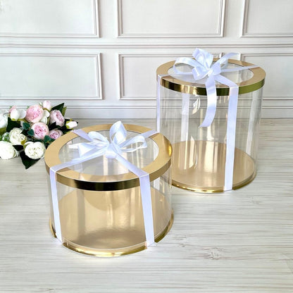 pudełko na tort przezroczyste z okienkiem