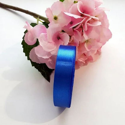 Wstążka satynowa 2 cm Niebieski, rolka 33 m