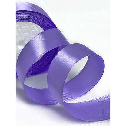 Wstążka satynowa 2 cm Lawenda, rolka 33 m