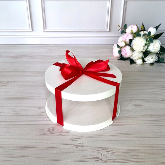 Przezroczyste pudełko na tort