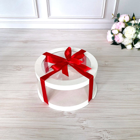 pudełko na ciasto przezroczyste z okienkiem