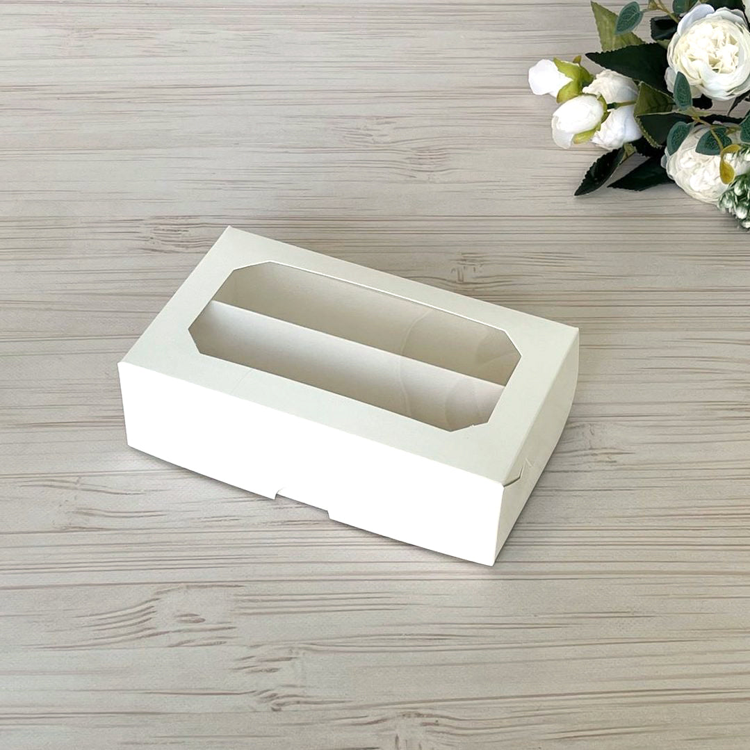 pudełko na makaroniki z okienkiem