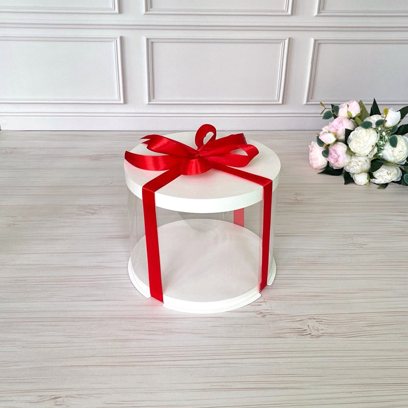 Przezroczyste pudełko na tort