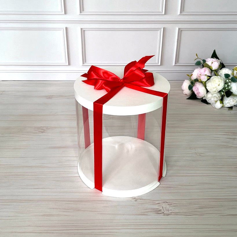 Przezroczyste pudełko na tort