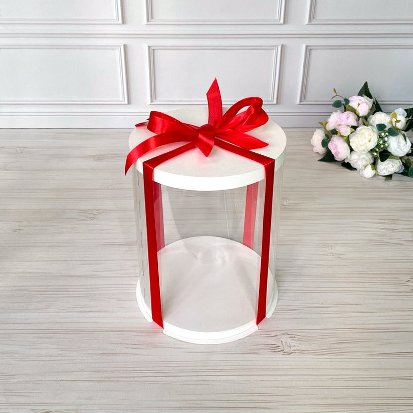 Przezroczyste pudełko na tort