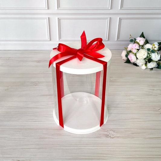 Przezroczyste pudełko na tort