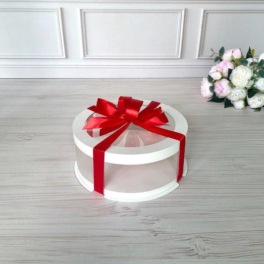 pudełko na tort przezroczyste z okienkiem