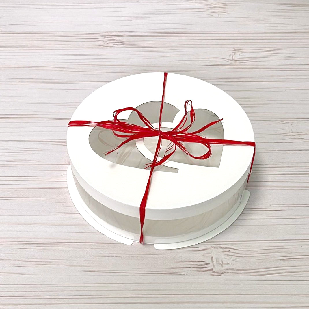 pudełko na ciasto przezroczyste z okienkiem