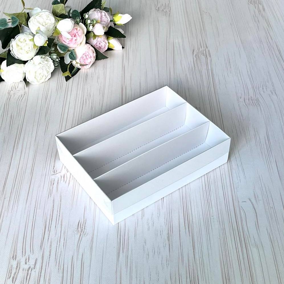 Przezroczyste pudełko na makaroniki 220×165×55 mm/PET