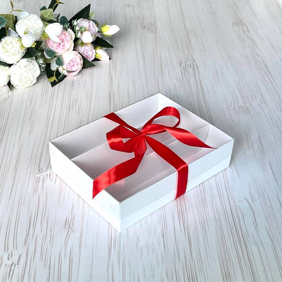 Przezroczyste pudełko na makaroniki 220×165×55 mm/PET