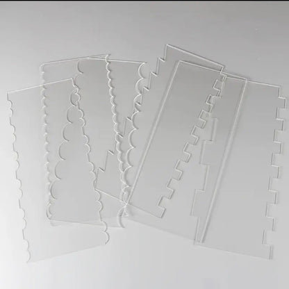 6-pak akrylowy skrobak do ciasta