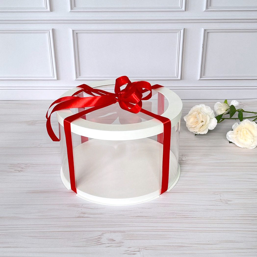 pudełko na ciasto przezroczyste z okienkiem