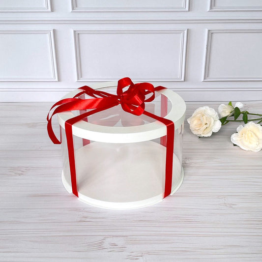 pudełko na ciasto przezroczyste z okienkiem