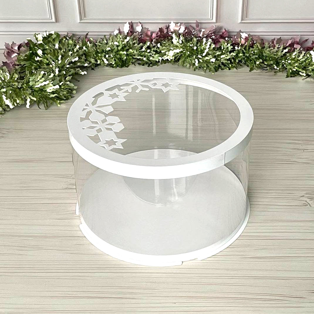 Przezroczyste pudełko na tort