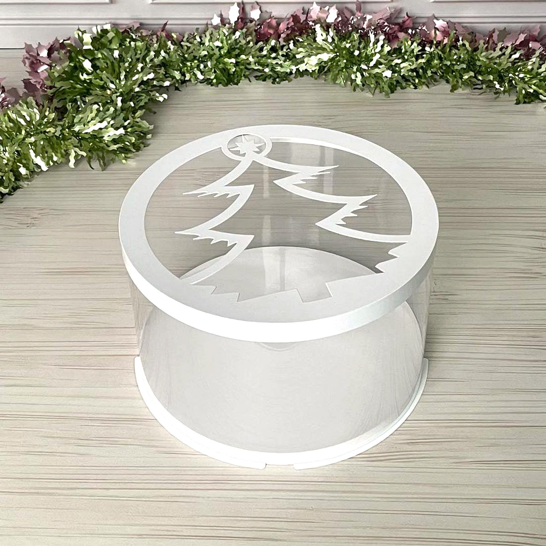 Przezroczyste pudełko na tort 