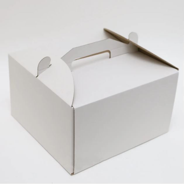 Pudełko na tort karton BIAŁE bez okienka 25×25×15 cm – 5 szt.