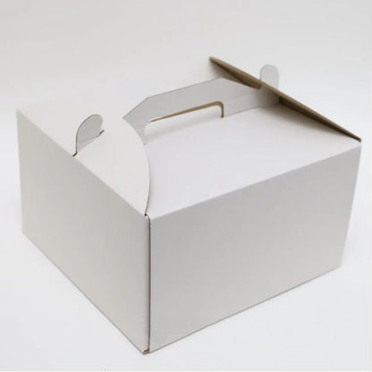 Pudełko na tort karton BIAŁE bez okienka 25×25×15 cm – 5 szt.