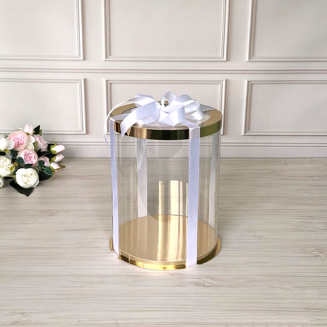 pudełko na tort przezroczyste z okienkiem